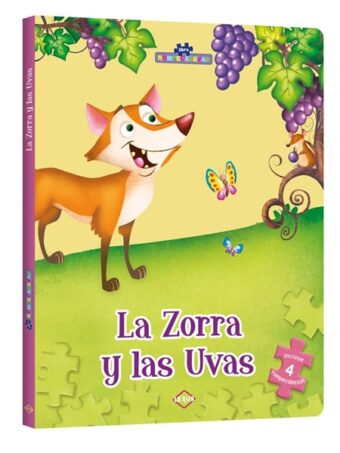 Libro rompecabezas – La zorra y las uvas