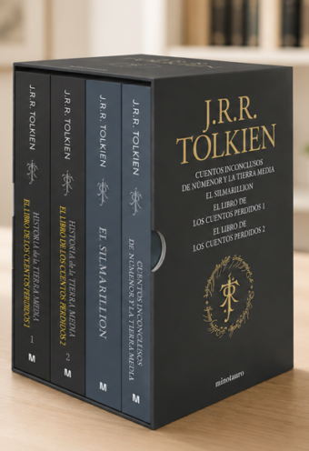 Estuche Tolkien 2 (Silmarillion, Cuentos Inconclusos, Hª Tierra Media 1 y 2)