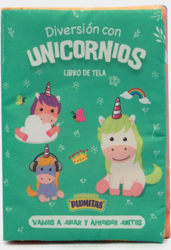 Libro tela: diversión con unicornios
