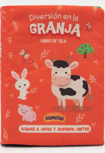 Libro tela: diversión en la granja