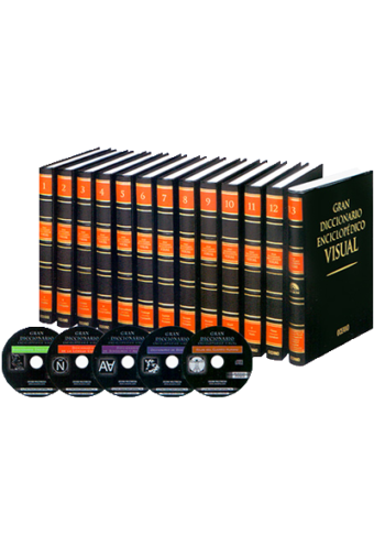 Gran Diccionario Enciclopédico Visual 12 Vols con 5 CD-ROMs